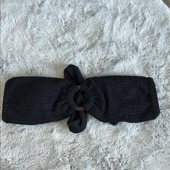 Monday Swimwear Costa Rica Bandeau Crinkle Bikini Top M - Picture 5 of 7